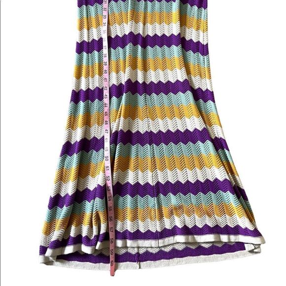 Design History Chevron Knit Patterned Halter Maxi Dress Size Small - Picture 11 of 12